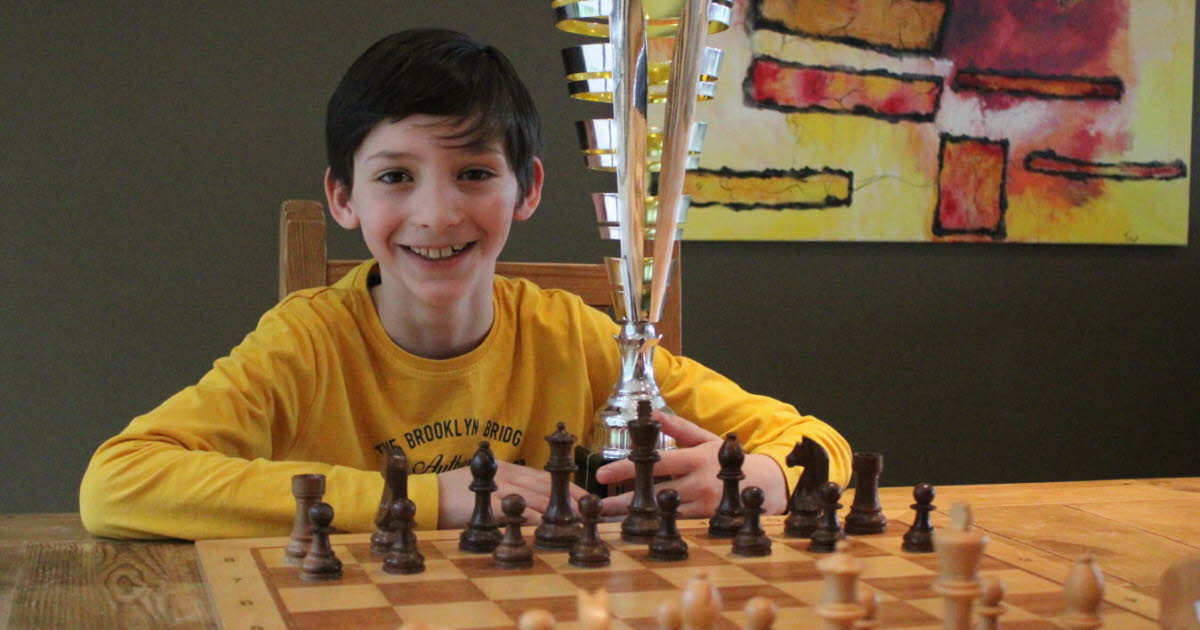 蒙佩勒。年仅9岁的加宾将参加法国国际象棋锦标赛