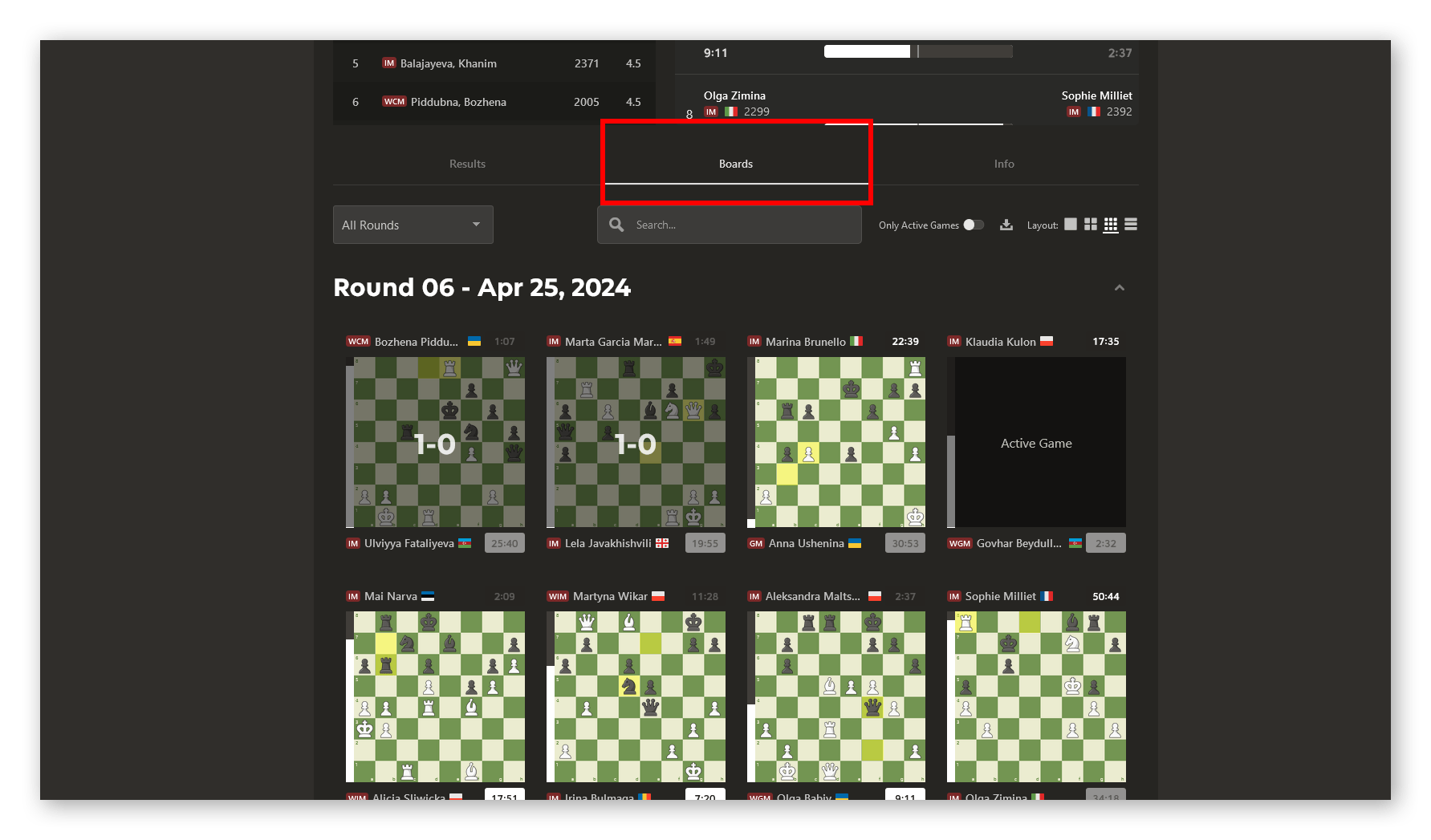 使用 Chess.com 上的新仪表板视图一次查看所有棋盘